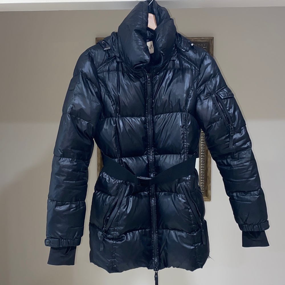 SAM women black puffer down coat jacket